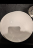 隆玫格純白盤(pán)子家用菜盤(pán)唐山骨瓷菜碟裝菜盤(pán)高顏值斗笠盤(pán)簡(jiǎn)約深盤(pán)餐盤(pán) 8英寸螺紋斗笠盤(pán)2只 曬單實(shí)拍圖