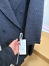 千柏年【羊毛&羊絨】雙面呢大衣女秋冬新款西裝領(lǐng)柔軟長(cháng)款厚外套煙灰S 曬單實(shí)拍圖