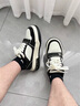 莎萊茜（SALAXI）2025秋冬新款輕奢滿(mǎn)天星鑲鉆情侶厚底增高運動(dòng)休閑滑板鞋男女同款 黑色 42 男款 曬單實(shí)拍圖