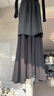 UR2025秋季新款女裝氣質(zhì)半開(kāi)襟排扣連衣裙UWH750120 曬單實(shí)拍圖