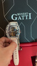 布加迪（BONEST GATTI）手表男士德國全自動(dòng)鏤空機械表夜光輕奢腕表情人節新年禮物送男友 BG9960-A2水晶白殼藍面白膠帶【贈車(chē)模禮盒】 曬單實(shí)拍圖