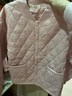 小茵曼童裝男女童棉服按扣設計2024冬新款中大童V領(lǐng)休閑外套保暖衣 曬單實(shí)拍圖
