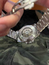 馬克華菲（MARK FAIRWHALE）手表男士機械表全自動(dòng)鏤空飛輪時(shí)尚男表國潮夜光防水瑞士品質(zhì)腕表 銀白鋼帶/店長(cháng)推薦/贈豪禮 曬單實(shí)拍圖
