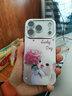 世韓[自帶鏡頭膜]適用蘋(píng)果17Pro手機殼iphone17Pro保護套全包鏡頭防摔高級創(chuàng  )意男女羽紗殼繡球貓配手鏈 曬單實(shí)拍圖