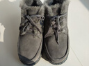 AU&MU澳洲冬季羊皮毛一體雪地靴男士短靴保暖加絨加厚棉鞋戶(hù)外防滑男靴 灰色 【羊皮毛一體】691 42 曬單實(shí)拍圖