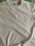 優(yōu)衣庫合作款男女裝涼感大師T AIRism寬松圓領(lǐng)T恤5分袖短袖482295 00 白色 XL 曬單實(shí)拍圖