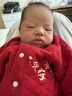 婧麒寶寶拜年服連體衣服冬裝夾棉百日宴滿(mǎn)月紅色新生嬰兒過(guò)年 金蛇橙名-保暖款 59cm 曬單實(shí)拍圖