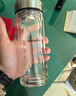 希諾（heenoor）雙層玻璃杯男家用商務(wù)辦公泡茶杯子過(guò)濾車(chē)載水杯XN-9607 410mL 曬單實(shí)拍圖