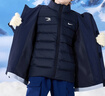 NIKE 3BRAND 耐克男女童羽絨服+夾克三合一2025冬季新款兒童保暖外套 靛藍色 90絨 清潔度1000 150 /72 充絨量57克【建議身高140-152cm】 曬單實(shí)拍圖