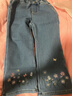 戴維貝拉女童牛仔褲兒童加絨褲子女冬裝女孩牛仔長(cháng)褲童裝 曬單實(shí)拍圖