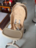 semmook遛娃神器嬰兒推車(chē)0-6歲用折疊可坐可躺帶減震雙向高景觀(guān)溜娃車(chē) 香檳金【擋風(fēng)皮質(zhì)遮陽(yáng)棚】【弓形穩固車(chē)架】 曬單實(shí)拍圖
