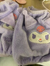 Hello Kitty女童袖套秋冬毛絨男童護袖防污防臟小女孩兒童套袖012紫色 曬單實(shí)拍圖