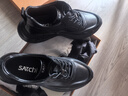 沙馳（SATCHI）男鞋秋冬新品牛皮時(shí)尚系帶男鞋舒適運動(dòng)休閑鞋皮鞋加絨 X20462043-時(shí)尚氣墊 40 皮鞋等于運動(dòng)鞋41 曬單實(shí)拍圖