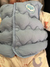 貝瑞加（Babyprints）嬰兒馬甲秋冬男女寶寶保暖護肚背心百搭馬夾舒適坎肩 藍100 曬單實(shí)拍圖