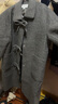 UR2025冬季新款女裝蝴蝶結含羊毛長(cháng)款大衣呢料外套UYL150108 深灰花灰 M 曬單實(shí)拍圖