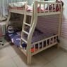 鄰雅軒實(shí)木上下床雙層床兩層高低床雙人床小戶(hù)型兒童床上下鋪木床子母床 原木色爬梯款【單床+床墊】 上鋪寬115下鋪寬135 曬單實(shí)拍圖