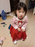 戴維貝拉（DAVE＆BELLA）女童毛衣連衣裙春裝新款學(xué)院風(fēng)兒童公主裙洋氣女寶寶裙子童裙 紅白條紋【現貨】 110 cm（建議身高100-110cm） 曬單實(shí)拍圖