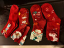 俞兆林2026馬年本命年紅襪子女秋冬中筒襪男卡通可愛(ài)無(wú)骨防臭情侶新年襪 曬單實(shí)拍圖