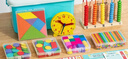 趣然小學(xué)一年級數學(xué)教具下學(xué)期全套裝幼兒園計數器算數七巧板學(xué)具下冊 曬單實(shí)拍圖