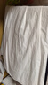 UR夏季新款女裝簡(jiǎn)約氣質(zhì)百褶寬松高腰垂感半裙UWG550079 本白 L 曬單實(shí)拍圖