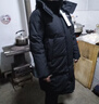 波司登（BOSIDENG）25新款羽絨服男女同款運動(dòng)系列中長(cháng)款寬松加厚學(xué)生面包服外套 黑色|8056 卡碼拍大 2XL 180/100A 體重約140-155斤 曬單實(shí)拍圖