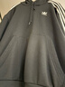 阿迪達斯（adidas）三葉草系列 男 BAGGY HOODIE 連帽衛衣 KD1860 黑色  M  曬單實(shí)拍圖