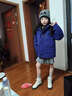雪中飛兒童羽絨服三合一冬季新款男女童保暖加厚中大童裝外套葡萄紫140 曬單實(shí)拍圖