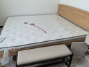 全友家居 北歐原木風(fēng)全實(shí)木床家用2x2.2米主臥室簡(jiǎn)約高腳雙人大床家具 曬單實(shí)拍圖