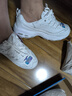 斯凱奇（Skechers）新年禮物女鞋冬季厚底老爹鞋百搭軟底舒適外穿運動(dòng)鞋11959 曬單實(shí)拍圖