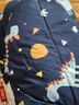 鴨鴨兒童羽絨服男童冬季2024年新款恐龍印花中小童裝加厚外套YX 藏青色 120 曬單實(shí)拍圖