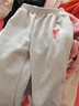 真維斯女童褲子2026春秋兒童新款彎刀直筒褲女孩時(shí)髦休閑運動(dòng)長(cháng)褲秋裝 【顯高顯瘦彈性】灰色/心連心 160 【推薦體重80-100斤】 曬單實(shí)拍圖