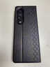 三星Z Fold3手機殼全包W22心系天下折疊屏保護套原裝鏡頭防摔防指紋翻蓋皮套Fold6/Fold2/W21外殼 【高端黑】菱格紋創(chuàng  )意皮套 三星Z Fold3/W2022心系天下 曬單實(shí)拍圖