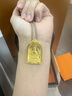老鋪黃金古法手工足金項鏈·泰式嘎烏盒吊墜（繩鏈款） 佛祖金重約42.6g 曬單實(shí)拍圖
