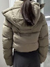 Aritzia優(yōu)質(zhì)羽絨泡芙羽絨服 現代灰褐色 M 曬單實(shí)拍圖