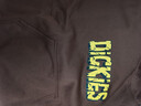Dickies美式印花抓絨連帽衛衣秋冬寬松休閑情侶上衣DK0A8868 卡布奇諾棕 L 曬單實(shí)拍圖