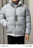 三福（SANFU）2025冬季男士雪花絨短棉衣 英文刺繡立領(lǐng)保暖面包服505226 灰色 M 曬單實(shí)拍圖