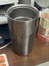京東京造保溫杯 咖啡杯水杯男士女兒童學(xué)生伴手禮品316不銹鋼 銀灰色480ml 曬單實(shí)拍圖