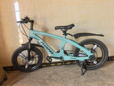鳳凰新款鳳凰兒童自行車(chē)整車(chē)發(fā)鎂合金車(chē)架變速碟剎青少年成人男女單車(chē) 蔚藍色減震雙碟剎變速整車(chē)三刀 7速 18英寸【身高115-145厘米】 曬單實(shí)拍圖