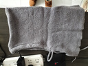 韓國巴拉克拉法帽子女冬季保暖帽子圍脖一體情侶款護耳毛線(xiàn)針織帽 針織披肩-灰色 曬單實(shí)拍圖