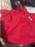 真維斯童裝男童外套秋冬2026新款兒童加絨連帽開(kāi)衫中大童保暖上衣男孩拉鏈衫 【加絨款】紅/圓中國K 160 曬單實(shí)拍圖
