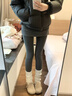 完美記憶打底褲女冬季加絨加厚外穿保暖連褲襪光腿神器 深灰加厚絨連腳款 曬單實(shí)拍圖