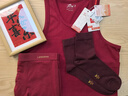浪莎（LangSha）酒紅背心男本命年高端秋冬季純棉新款無(wú)袖打底衫運動(dòng)跨欄健身馬甲 【萊卡棉3件套】·1背心1內褲1襪子+送手提袋 L /170 曬單實(shí)拍圖