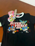 BJHG飛天小女警聯(lián)名 不計后果復古卡通正肩t恤女款夏潮牌新款舒適短袖 石墨黑 XL 曬單實(shí)拍圖