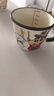 小新可愛(ài)刻度馬克杯喝水杯飲水牛奶杯卡通杯子蠟筆陶瓷高顏值茶杯 蠟筆小新牛奶刻度杯黑半把-魔術(shù)師小新 曬單實(shí)拍圖