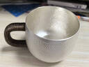 銀器時(shí)代純手工錘紋足銀999銀茶杯銀杯子辦公杯家用咖啡銀水杯帶蓋主人杯 大款錘紋230克1只 400ml 曬單實(shí)拍圖