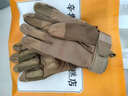 泰冉戰術(shù)手套戶(hù)外運動(dòng)男女騎行登山耐磨防滑作戰訓練格斗拳擊防護手套 【加厚防護+耐磨透氣+指尖觸屏】-卡其色 均碼（全指防護） 曬單實(shí)拍圖