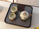 不拙烏金石茶盤(pán)家用高檔小型茶托盤(pán)功夫泡茶干泡盤(pán)儲水式茶臺2026新款 1【1300ml】羽然(原礦色)正方陶瓷茶盤(pán)27.0x5.0cm 曬單實(shí)拍圖