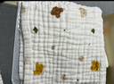 萊茵森嬰兒口水巾新生兒純棉超軟小方巾寶寶專(zhuān)用洗臉巾兒童用品紗布毛巾 5條裝長(cháng)巾-高密六層 30*60cm 曬單實(shí)拍圖