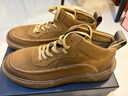 皓頓（HAUT TON）男士中幫工裝靴加絨保暖復古頭層牛皮大黃靴子男馬丁靴Z314 曬單實(shí)拍圖