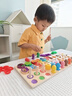 JCZS德國品牌嬰幼兒童玩具拼裝積木蒙氏早教拼圖1歲半0到3女孩男2 三合一【數字+水果+套圈】 多功能配對 曬單實(shí)拍圖